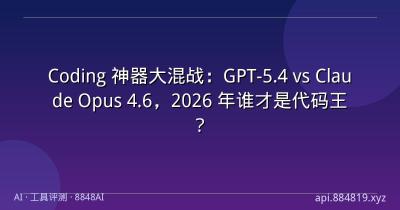 Coding 神器大混战：GPT-5.4 vs Claude Opus 4.6，2026 年谁才是代码王？
