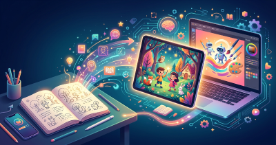 用AI做儿童绘本：从故事构思到精美插画的全流程教学